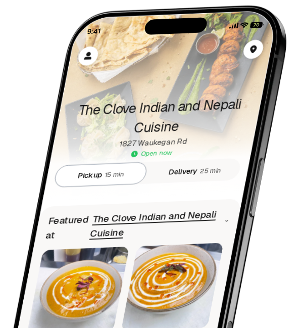 The Clove Indian and Nepali Cuisine app preview