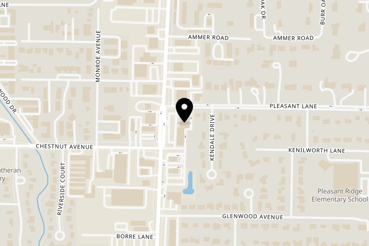 Map showing the location of The Clove Indian and Nepali Cuisine on 1827 Waukegan Rd in Glenview